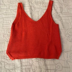 Orange red tank S
